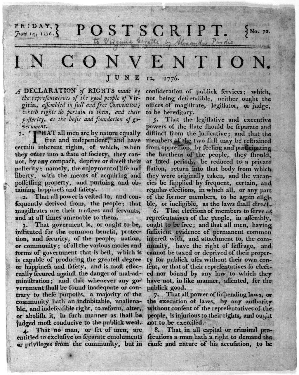 Virginia Declaration of Rights